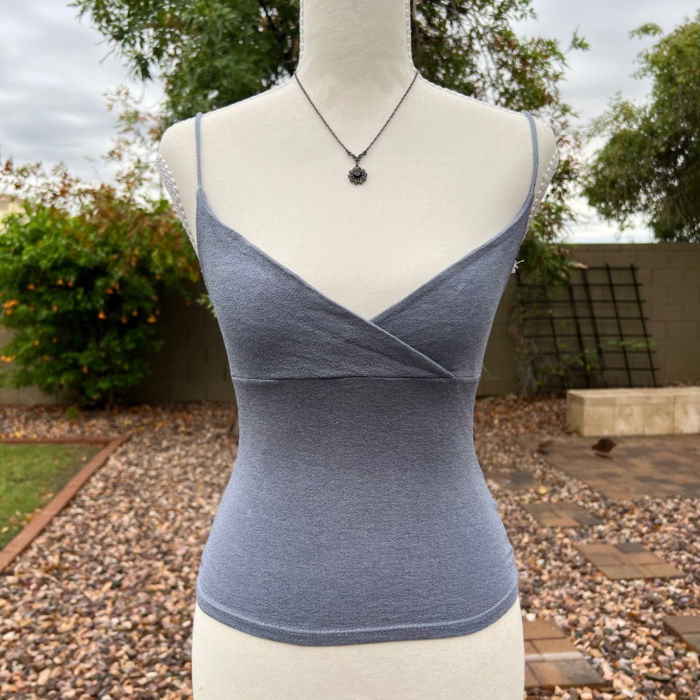 vintage y2k bcbg dusty blue tank top
